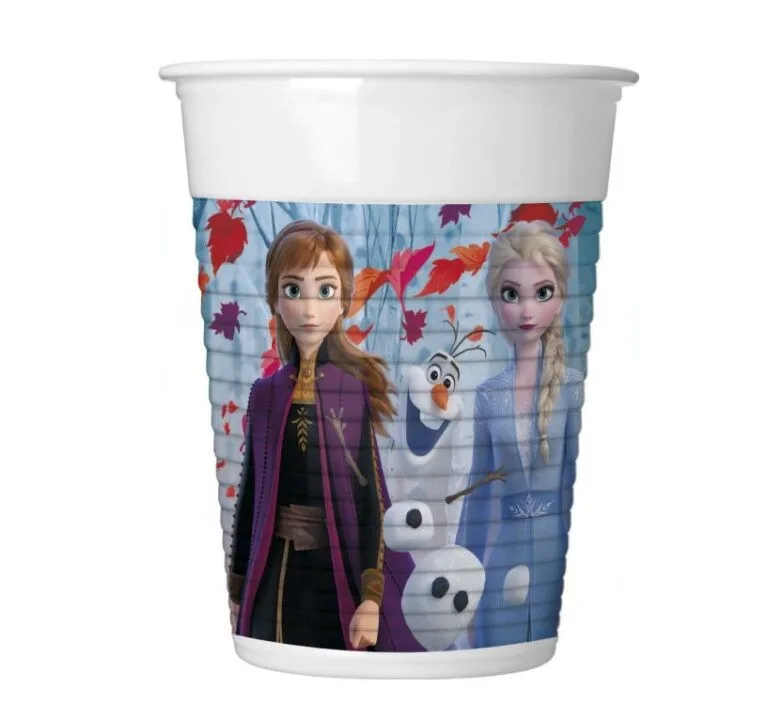 Ποτήρια πλαστικά Frozen (8 τεμ)