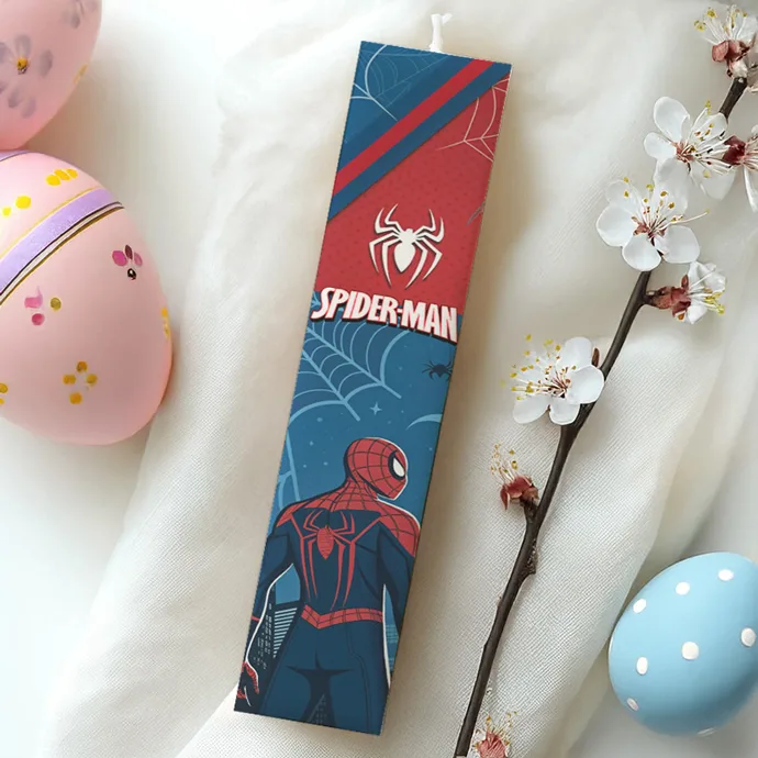 Λαμπάδα Spiderman Τυπωμένη