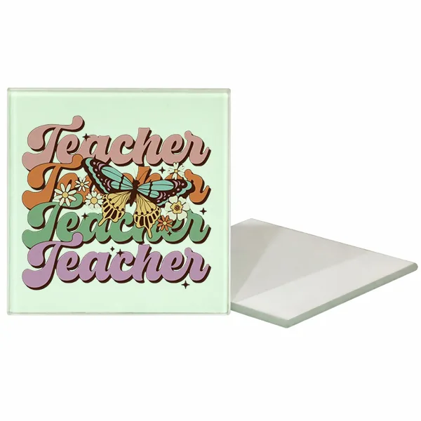 Γυάλινο Σουβέρ για Δασκάλα – Teacher με Πεταλούδα