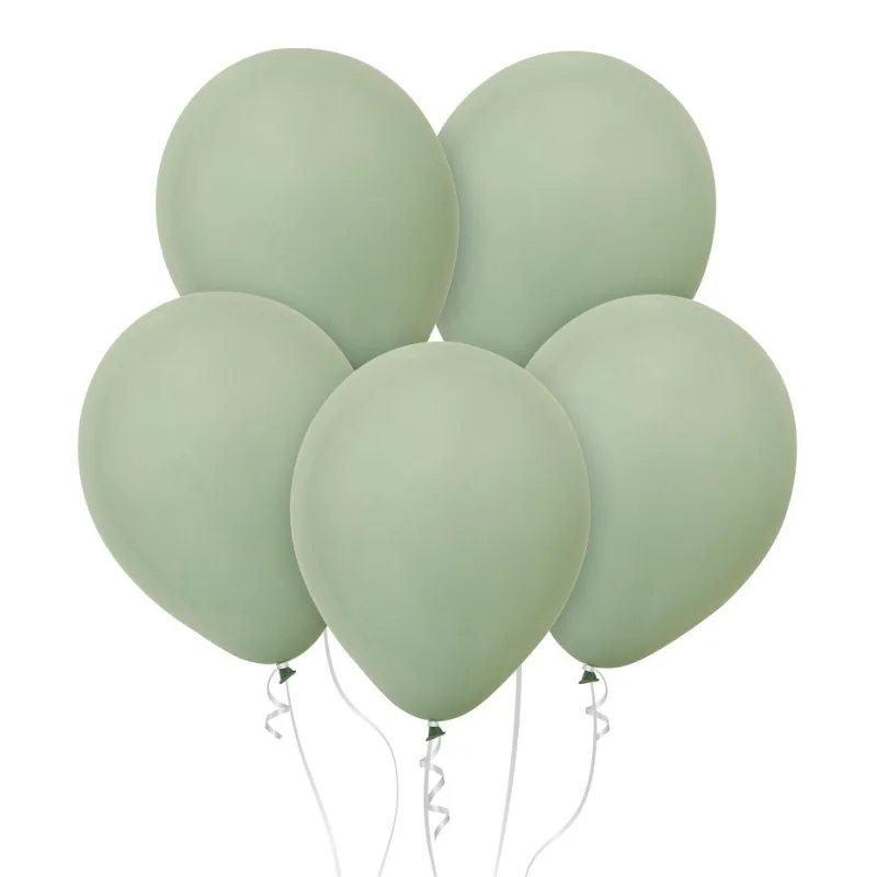 12" Grey Green Latex μπαλόνια