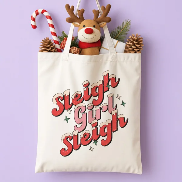 Τσάντα Χριστουγεννιάτικη Χιουμοριστική - Sleigh Girl Sleigh
