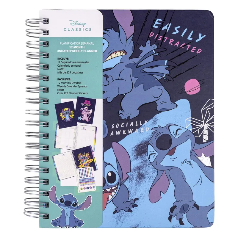 Εβδομαδιαίο Ημερολόγιο Stitch με Αυτοκόλλητα