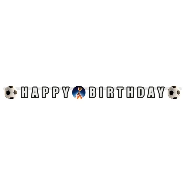 Γιρλάντα Happy Birthday Ποδόσφαιρο Kick it 180cm