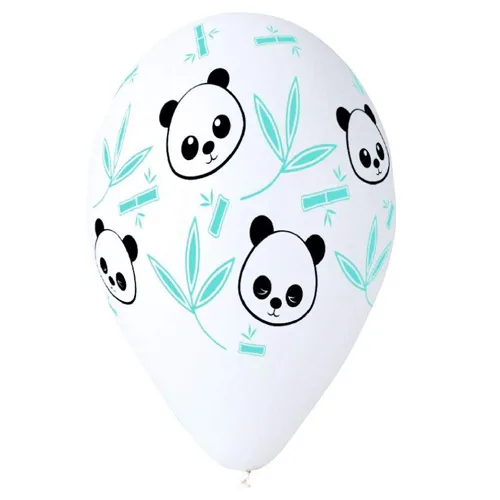 12" Μπαλόνι τυπωμένο Panda (25 τεμ)