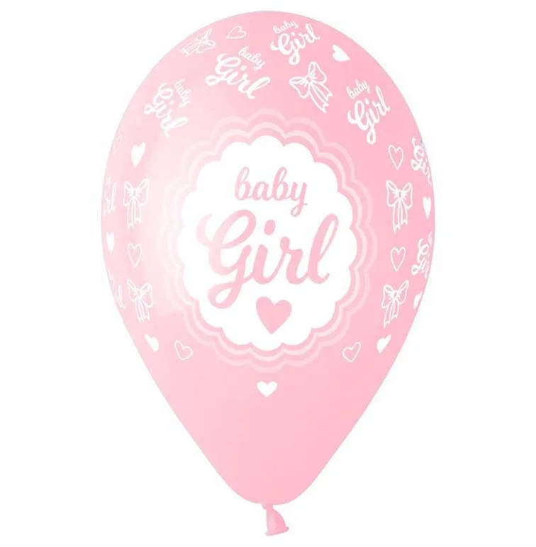 13" Μπαλόνι Baby Girl Κορνίζα (25 τεμ)