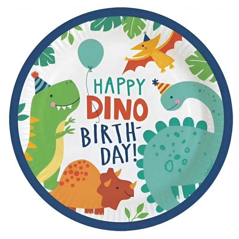 Πιάτα πάρτυ Dino-Mite (8 τεμ)