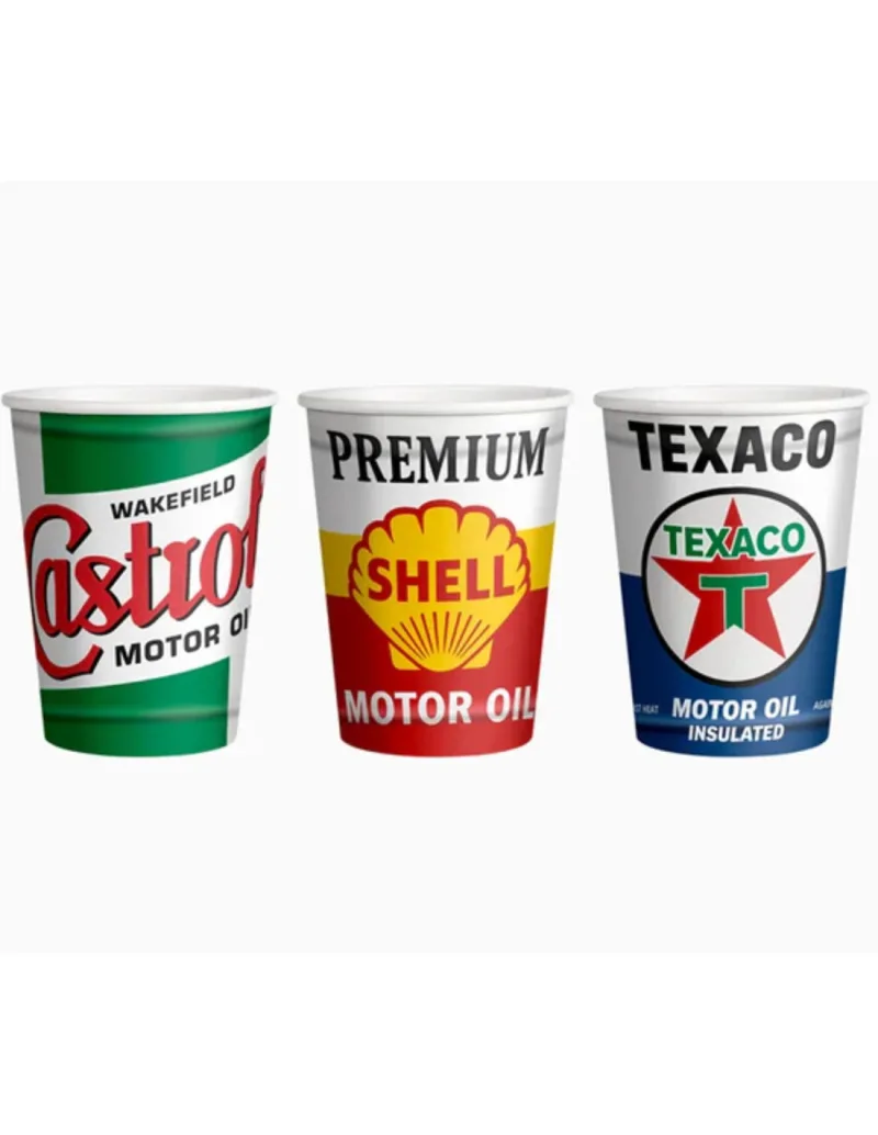 Χάρτινα Ποτήρια - Racing Motor Oil (6 Τεμ)