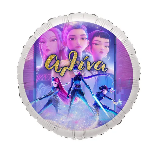 18" Μπαλόνι Foil Tυπωμένο K-Pop Demon Hunters Στρογγυλό
