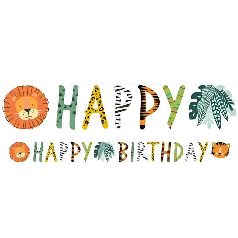 Γιρλάντα Happy Birthday Get Wild 180cm