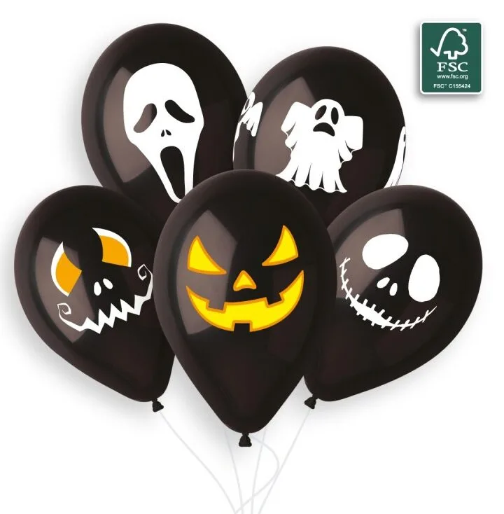 13'' Μπαλόνια Halloween Faces (25 τεμ)