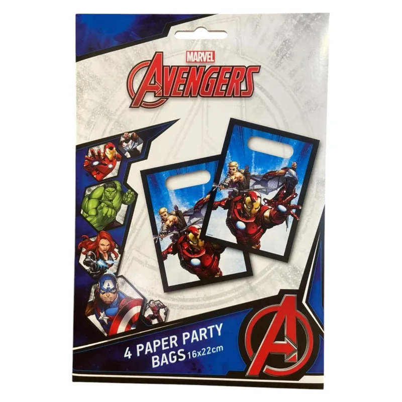 Σακουλάκια για δώρα πάρτυ Avengers (4 τεμ)