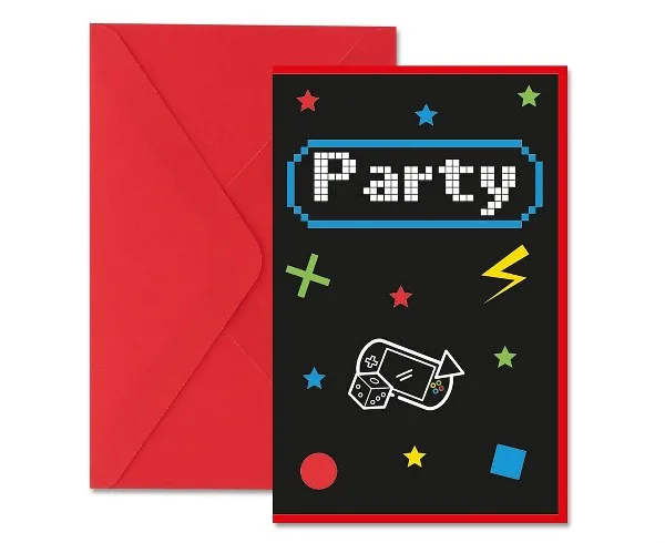 Προσκλήσεις Gaming Party (6 τεμ)