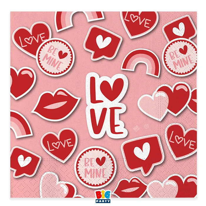 Χαρτοπετσέτες - Love (16 τεμ)