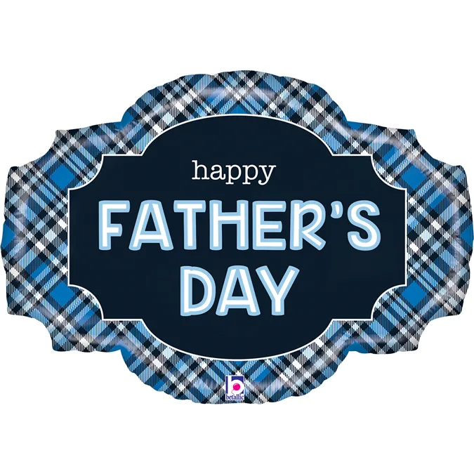 25" Μπαλόνι Father's Day Καρό
