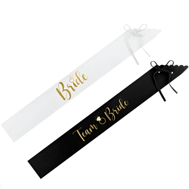 Κορδέλες για Bachelorette - Bride &amp; Team Bride (6 τεμ)