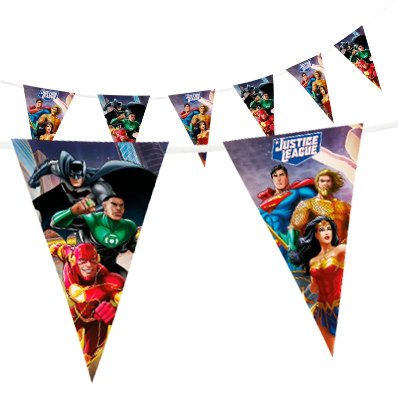 Τριγωνικά Σημαιάκια Justice League 5m