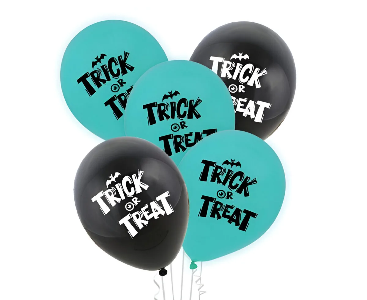 Λάτεξ μπαλόνια Halloween "Trick Or Treat" (5 τεμ)