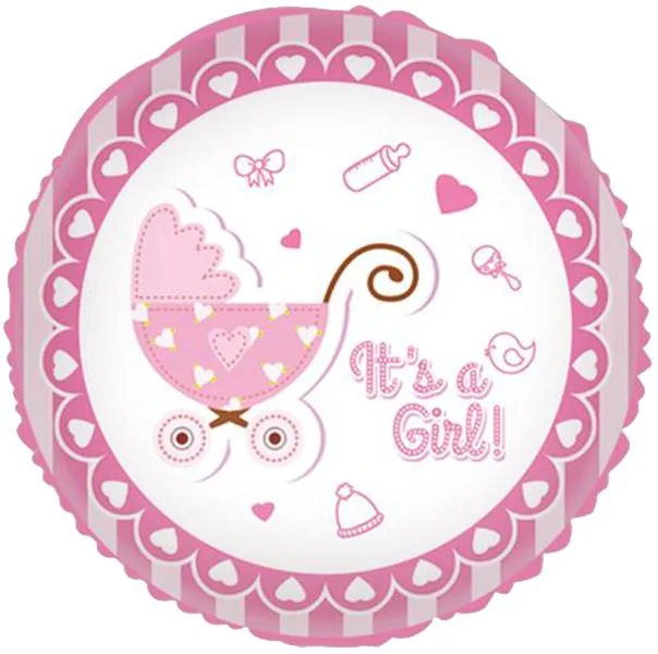18” Μπαλόνι 'It's a girl' Καροτσάκι