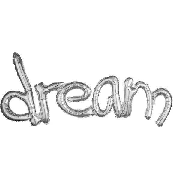 Μπαλόνι Ασημί Dream 93 εκ