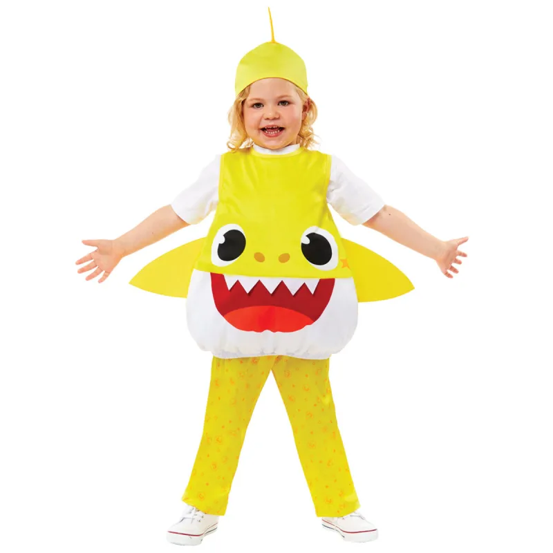 Παιδική Στολή Baby Shark κίτρινο