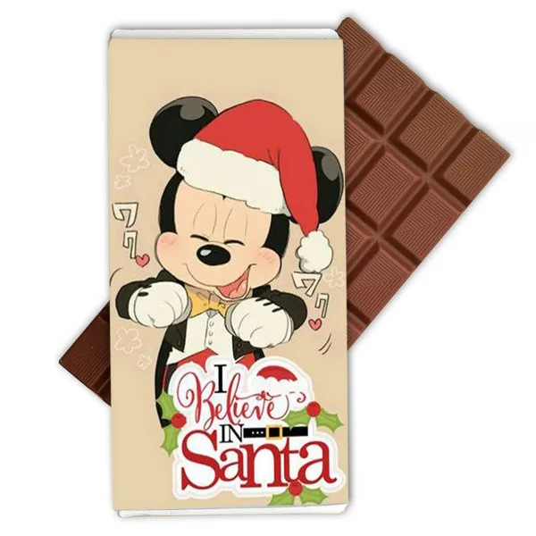 Χριστουγεννιάτικη σοκολάτα Mickey - Believe in Santa