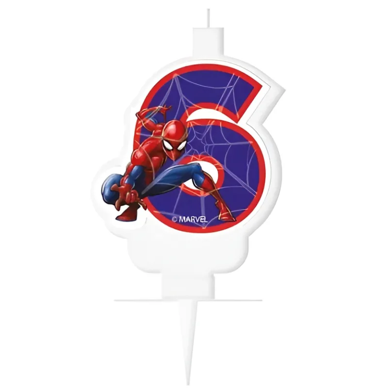Κεράκι Spiderman Αριθμός 6