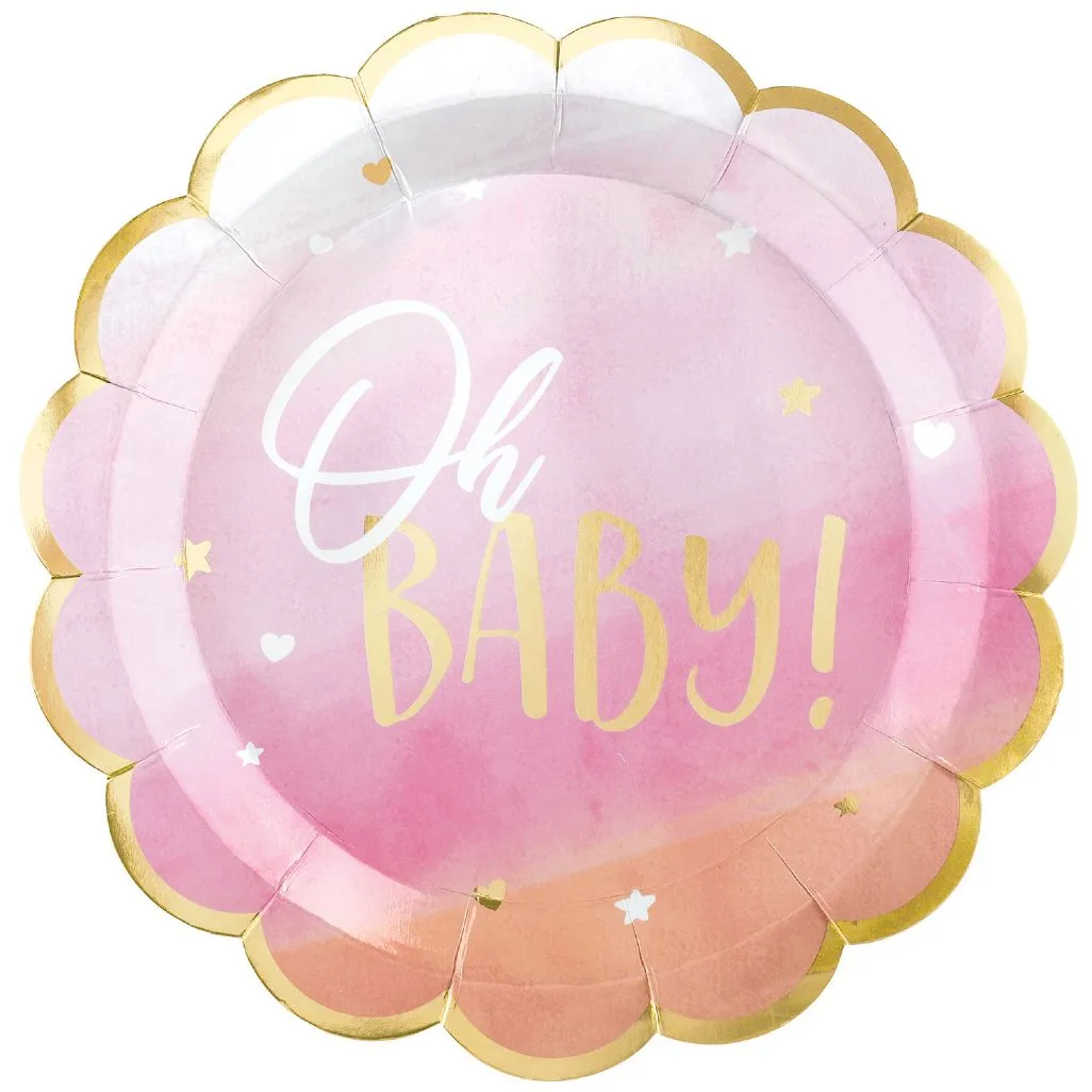 Πιάτα φαγητού Oh Baby Girl (8 τεμ)