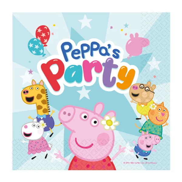 Χαρτοπετσέτες Peppa’s Party (16 τεμ)