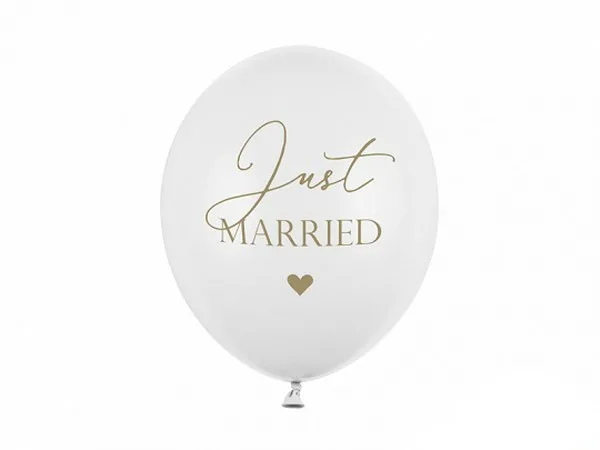 Σετ μπαλόνια Just Married (6 τεμ)
