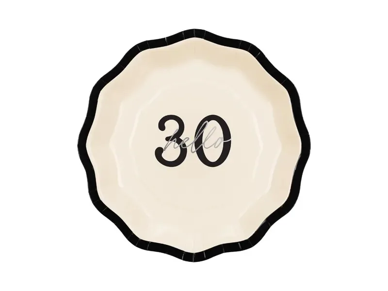 Πιάτα "Hello 30" (6 τεμ)
