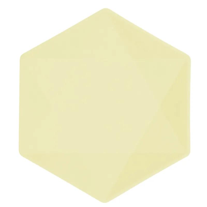 Πιάτα Vert Décor κίτρινο εξάγωνο (6 τεμ)