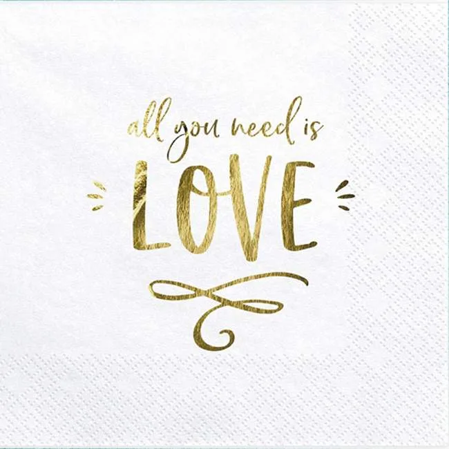 Χαρτοπετσέτες "All you need is Love" (20 τεμ)