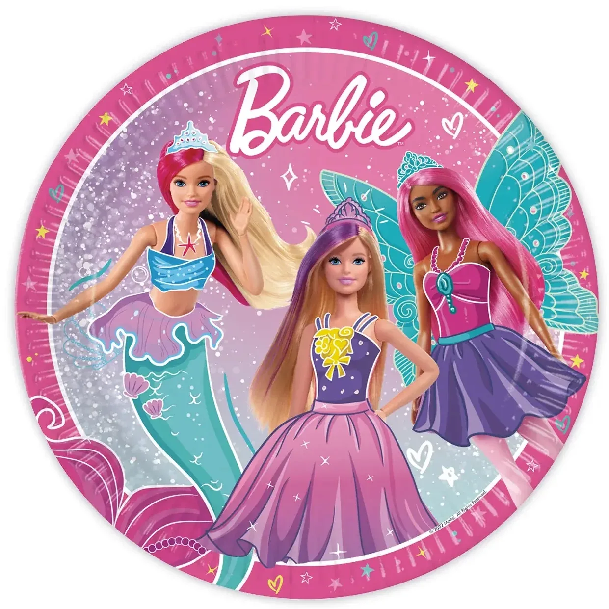 Πιάτα πάρτυ Barbie Fantasy (8 τεμ)
