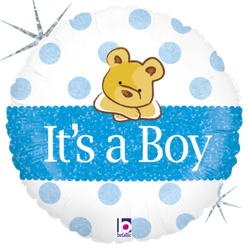 18'' Μπαλόνι γέννησης Baby Boy αρκουδάκι