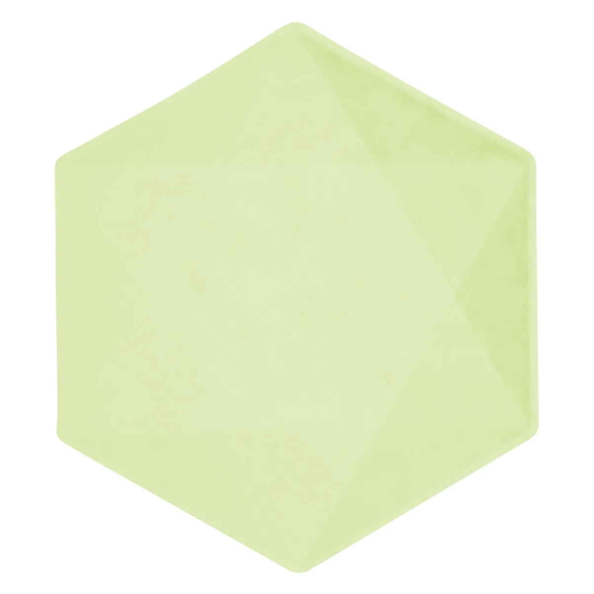 Πιάτα Vert Décor πράσινο εξάγωνο (6 τεμ)