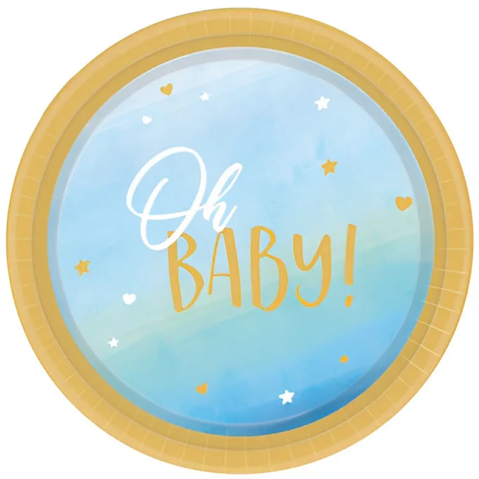 Πιάτα φαγητού Oh Baby Boy (8 τεμ)