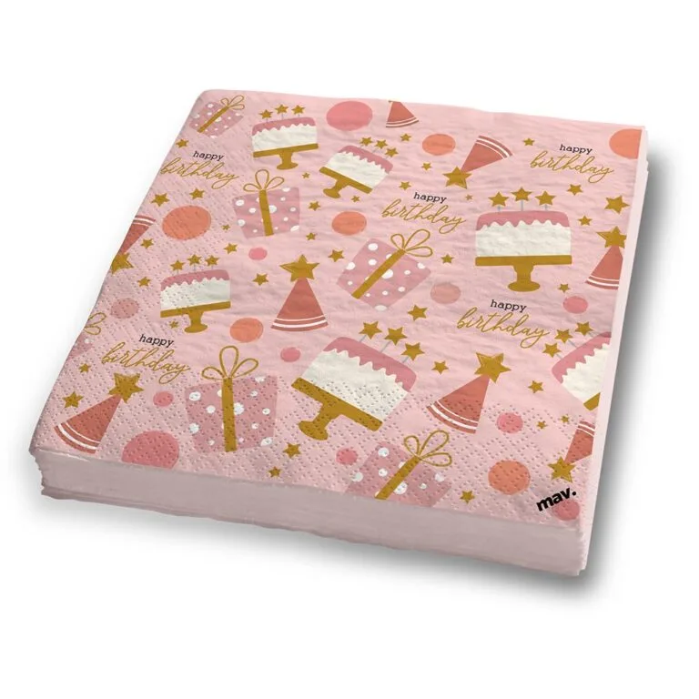 Χαρτοπετσέτες πάρτυ Rose Confetti (20 τεμ)
