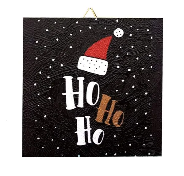 Χριστουγεννιάτικο Καδράκι Ho Ho Ho