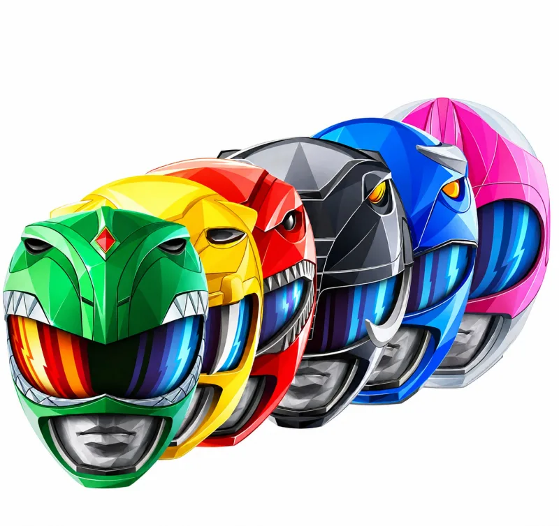 Χάρτινες Μάσκες – Power Rangers (6 τεμ)