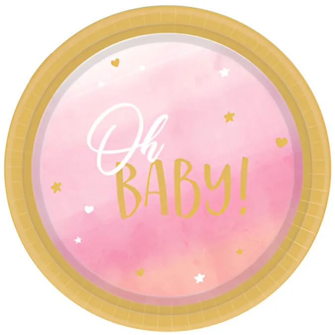 Πιάτα φαγητού Oh Baby Girl (8 τεμ)