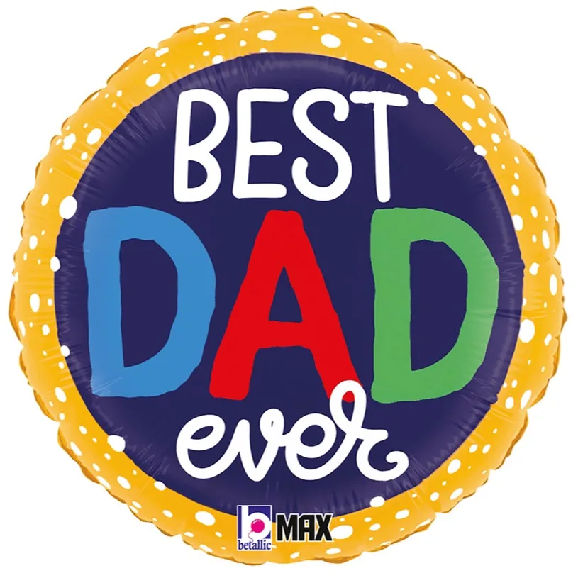 18'' Μπαλόνι "Best Dad Ever" bubbles