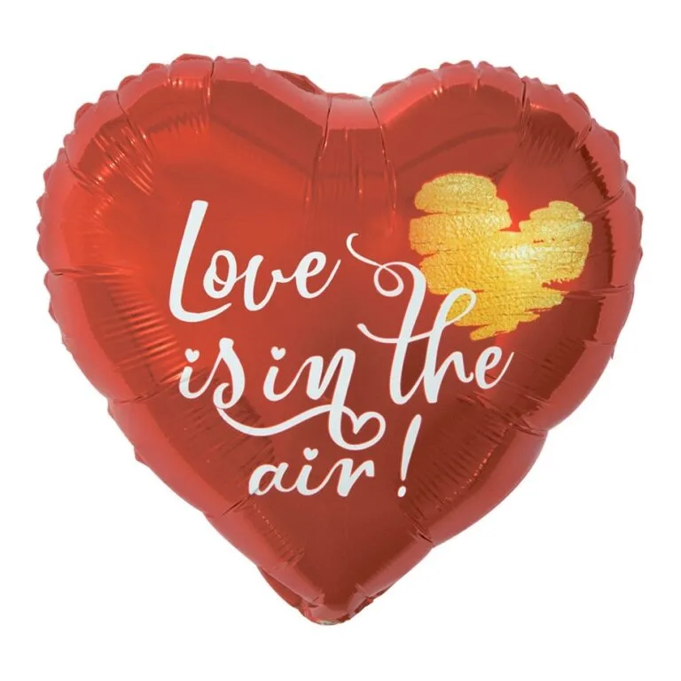 18" Μπαλόνι κόκκινη Καρδιά 'Love is in the Air'