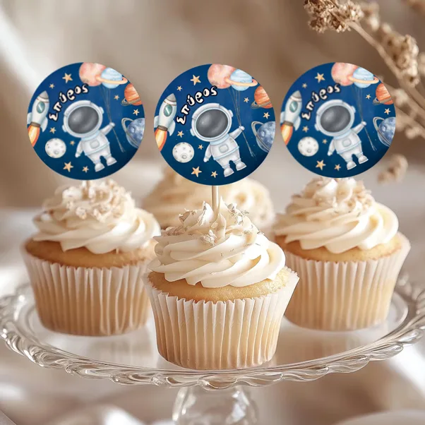 Topper Cupcake - Αστροναύτης (6 τεμ)