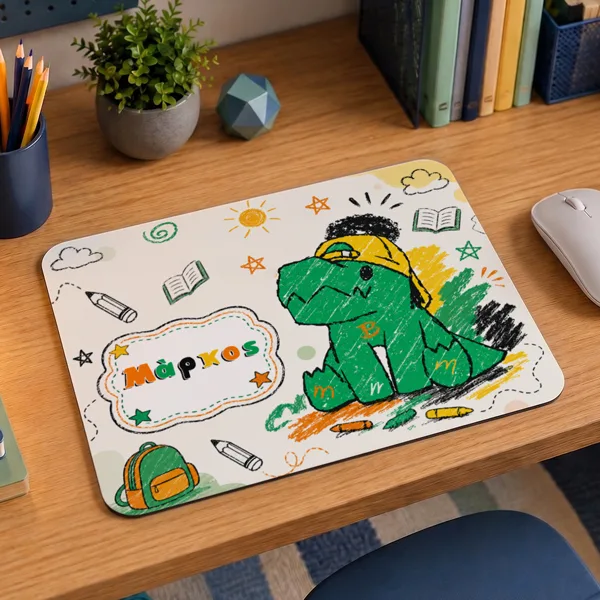 Mouse Pad Gaming - Δεινοσαυράκι με Όνομα