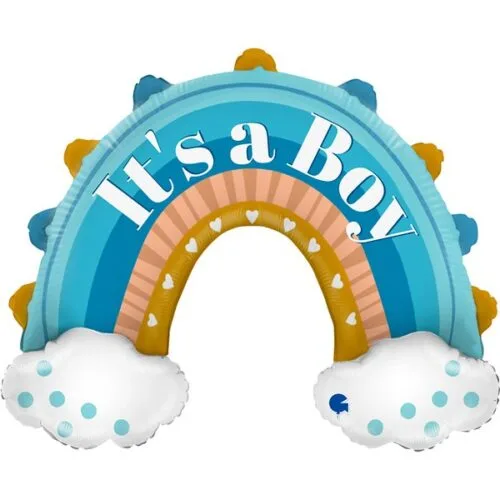 31'' Μπαλόνι Boho Ουράνιο Τόξο It's a Boy