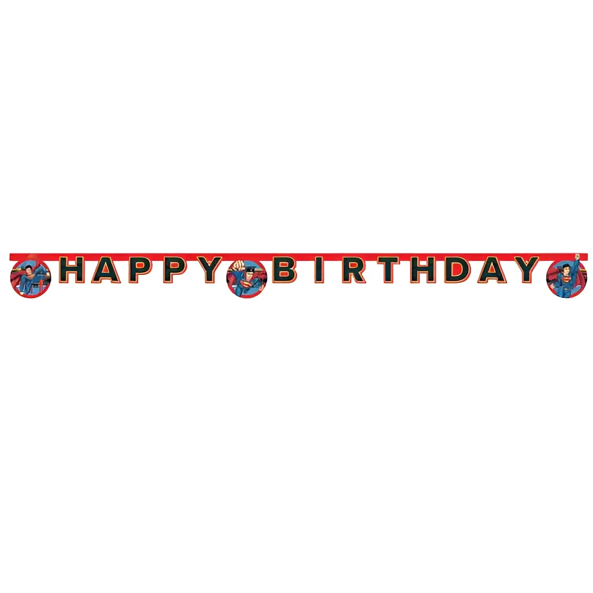 Γιρλάντα Happy Birthday Superman (200cm)