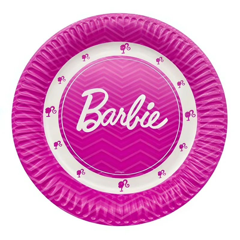Χάρτινα Πιάτα Φαγητού - Barbie (8 τεμ)