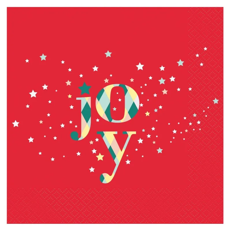 Χαρτοπετσέτες κόκκινες Joy (20 τεμ)