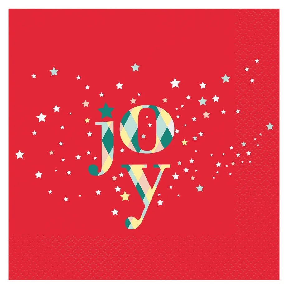 Χαρτοπετσέτες κόκκινες Joy (20 τεμ)