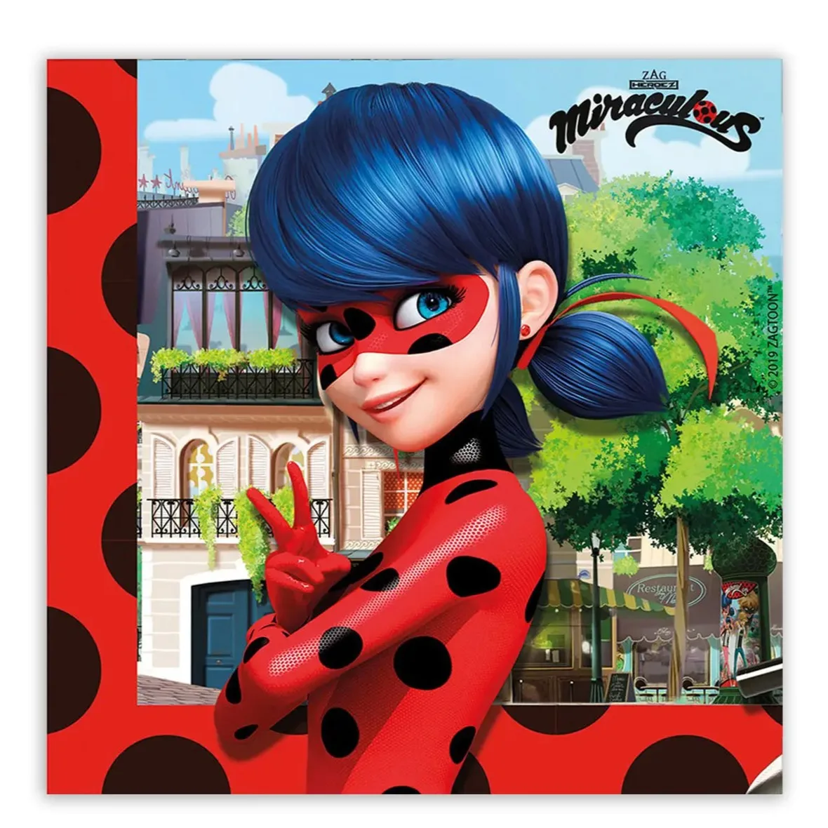 Χαρτοπετσέτες πάρτυ Miraculous Ladybug (20 τεμ)